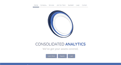 Desktop Screenshot of consolidatedanalytics.com